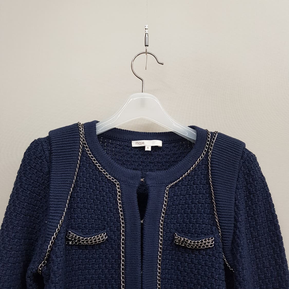 마쥬 MAJE  트위드 라인 니트 자켓  S사이즈 상품이미지2