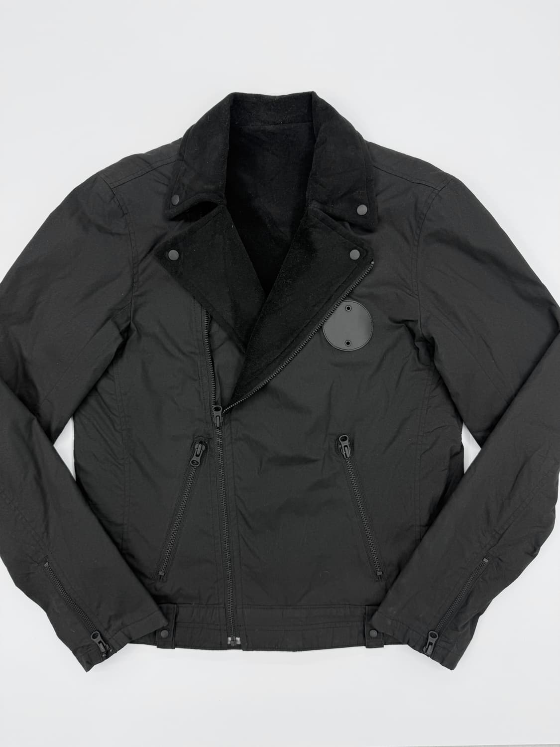 Uniqlo 미니멀 테크 라이더 블루종 자켓 블랙 상품이미지4