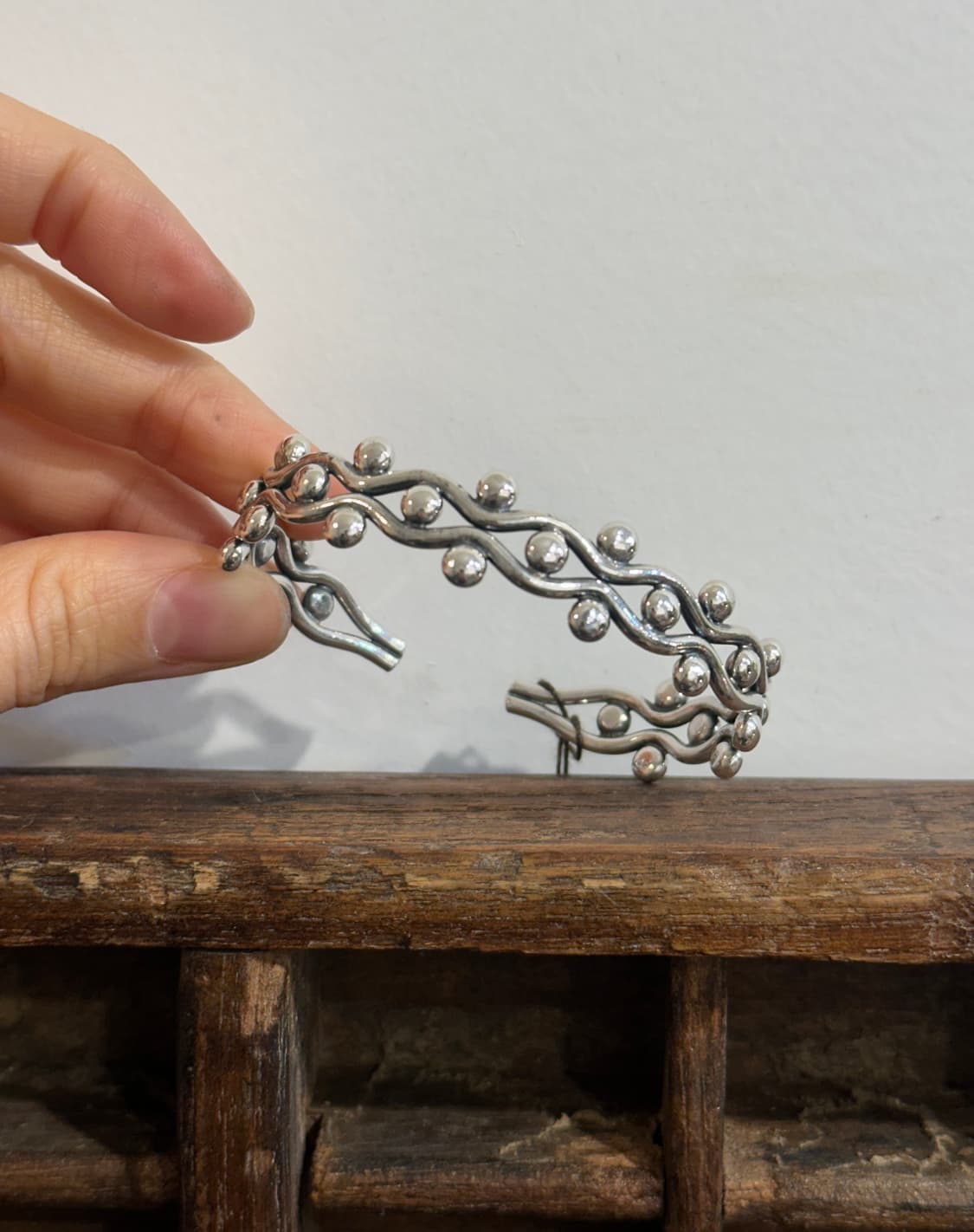 Ripple Dot 925Silver Bangle 상품이미지6