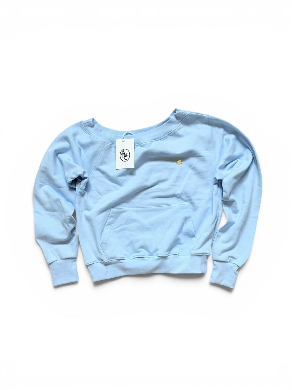 아노에틱 오프숄더 스웻셔츠 스카이블루 상품이미지3