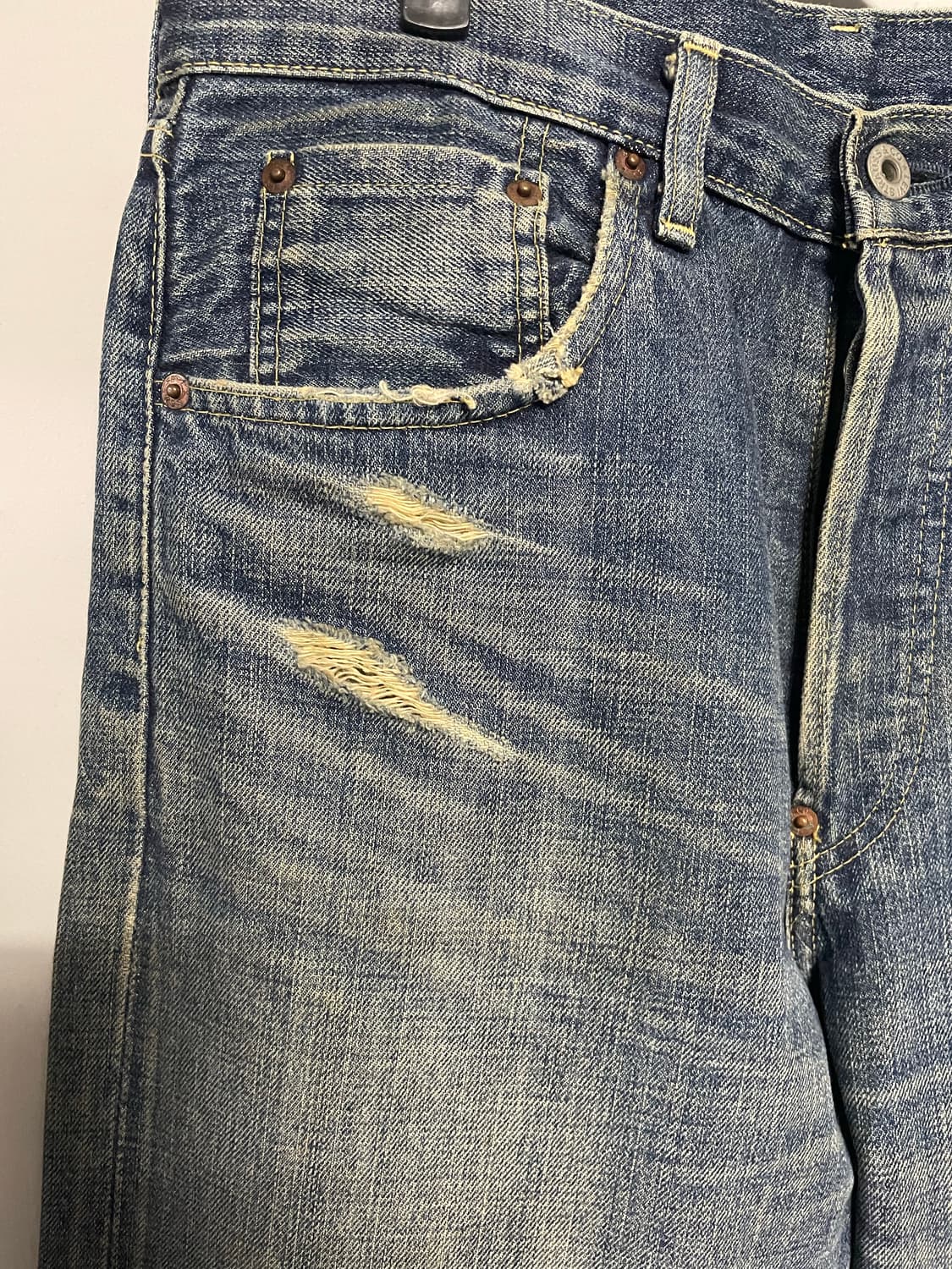 리바이스 702XX BIG E 셀비지 데님 일판 상품이미지5