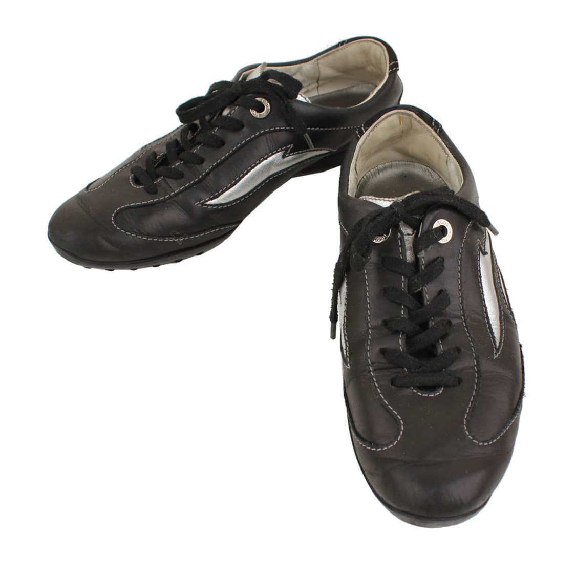 토즈 블랙 실버 스티치 스니커즈 37 상품이미지2