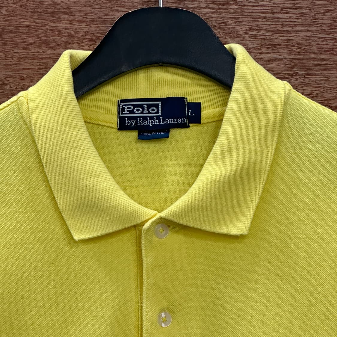 폴로 랄프로렌 긴팔 카라티 옐로우 L 상품이미지3
