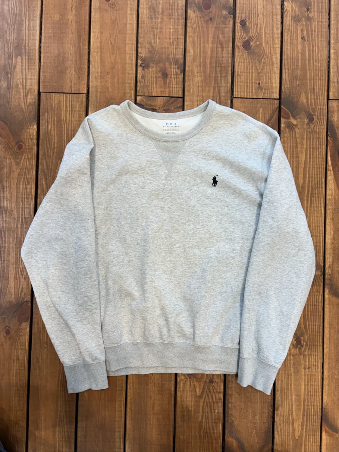 폴로 멜란지 그레이 맨투맨 상품이미지4