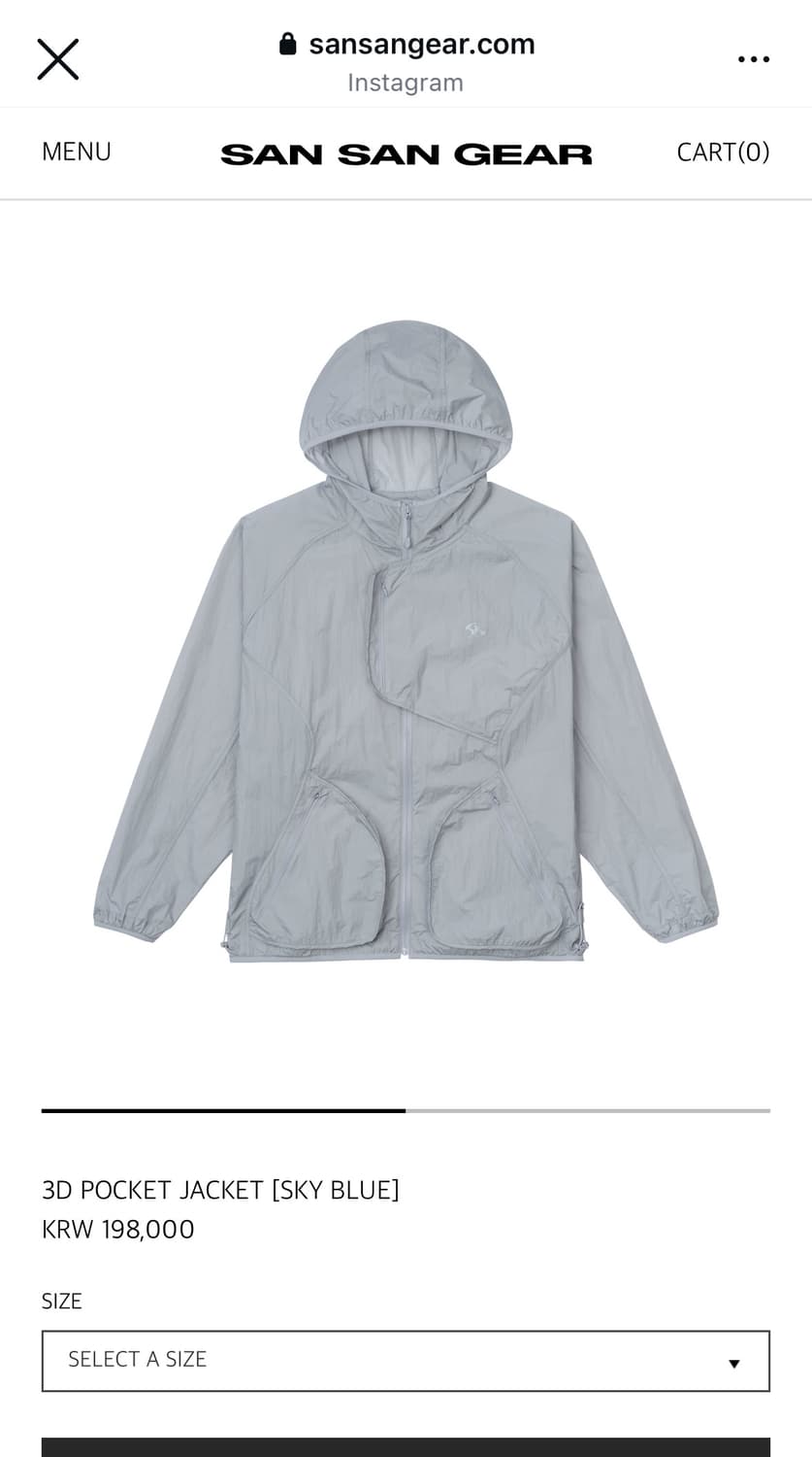 3D POCKET JACKET [SKY BLUE] 2사이즈 상품이미지2