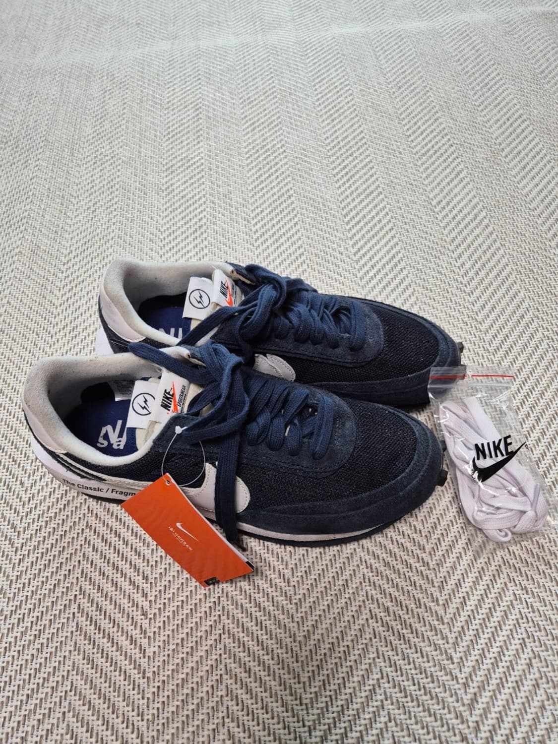 나이키x사카이x프라그먼트 LD와플 블랙큰드 블루 상품이미지2