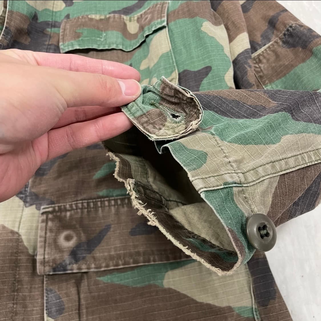 80s US 미군 밀리터리 오리지널 BDU 자켓 S V11 상품이미지5