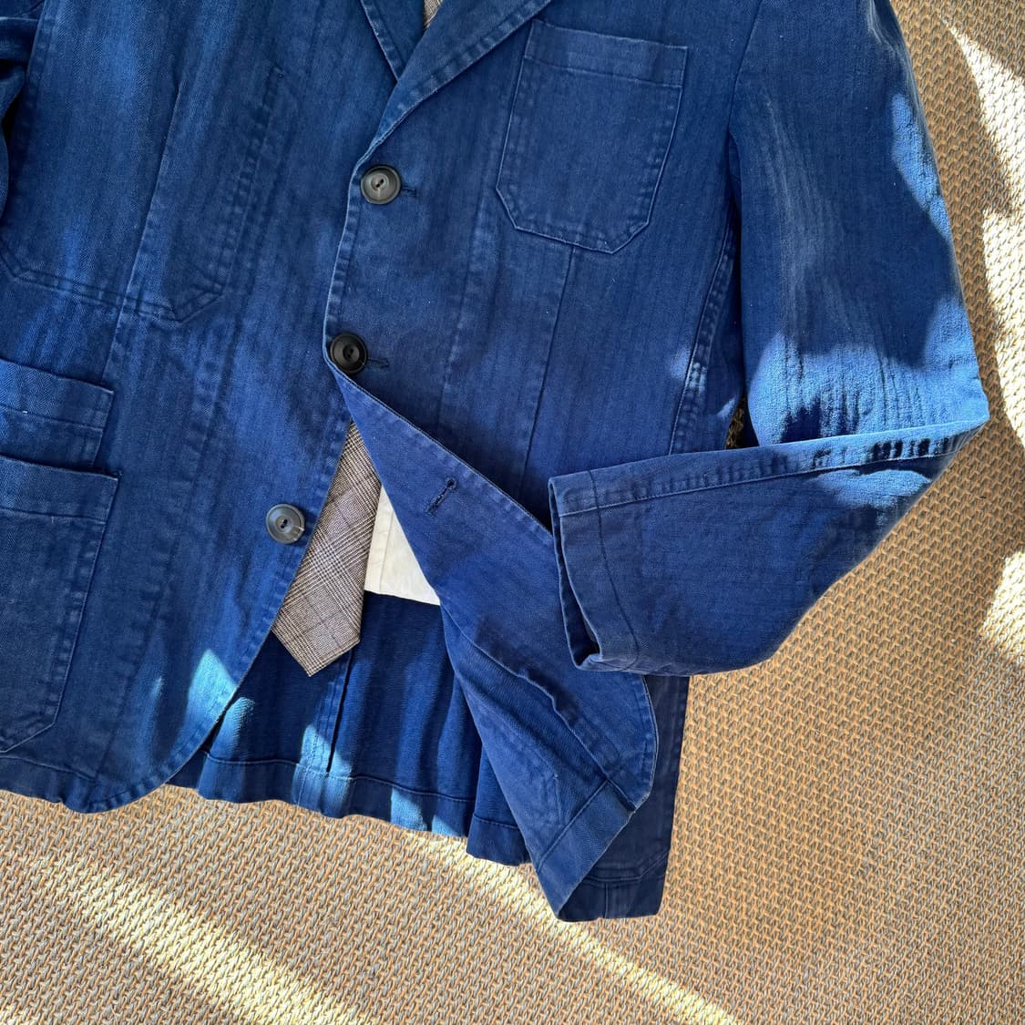 BSF 이탈리안 최상급 게버딘 코튼 아메카지 블레이저 필드코트 숏코트
 상품이미지3