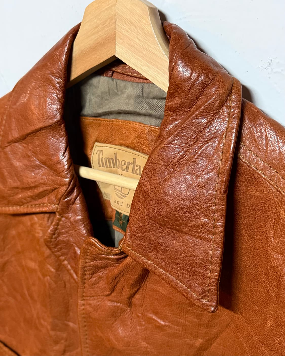 90-00‘s 팀버랜드 레더 카코트 M 상품이미지2