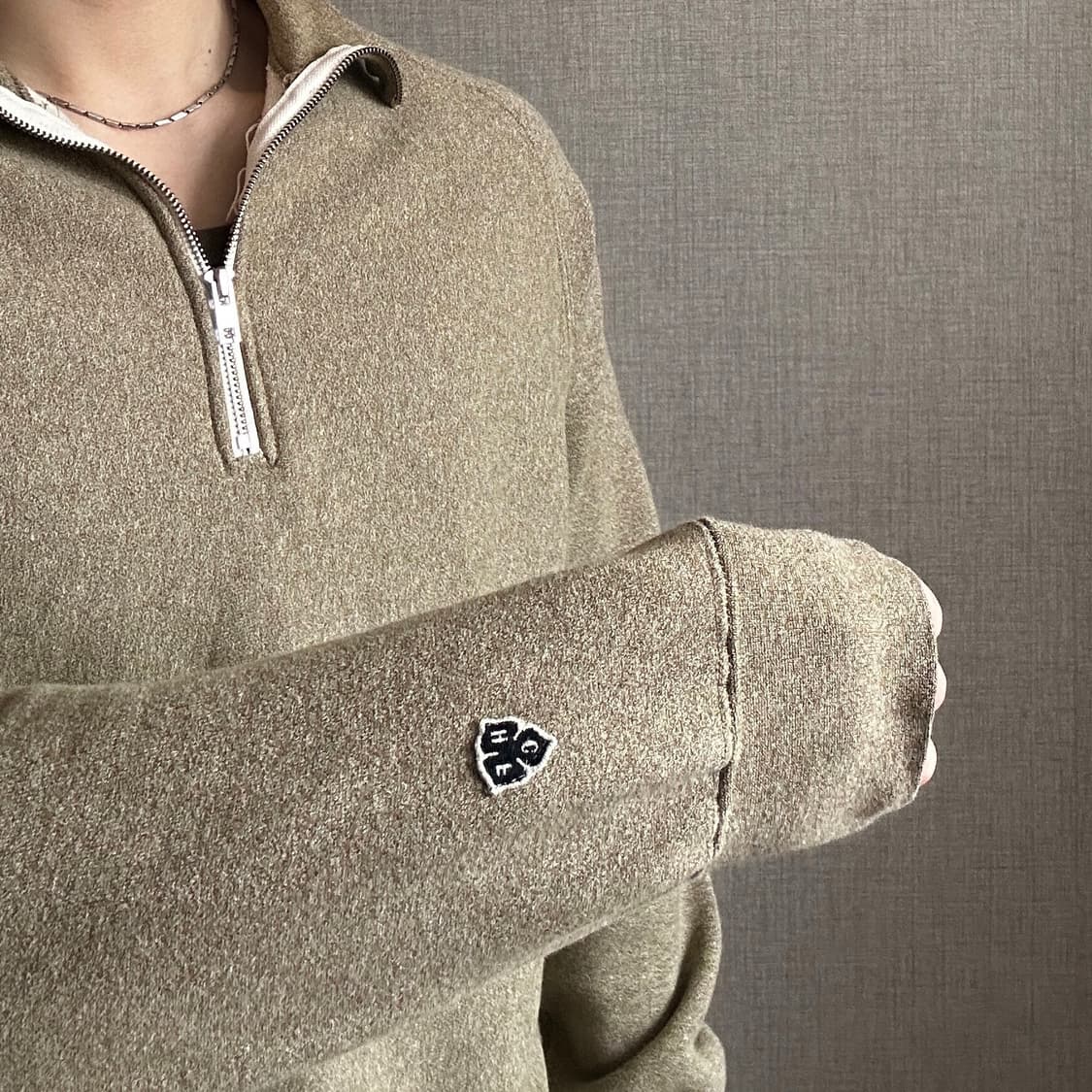 Heritagefloss 헤리티지 플로스 포인트 반집업 니트 상품이미지3