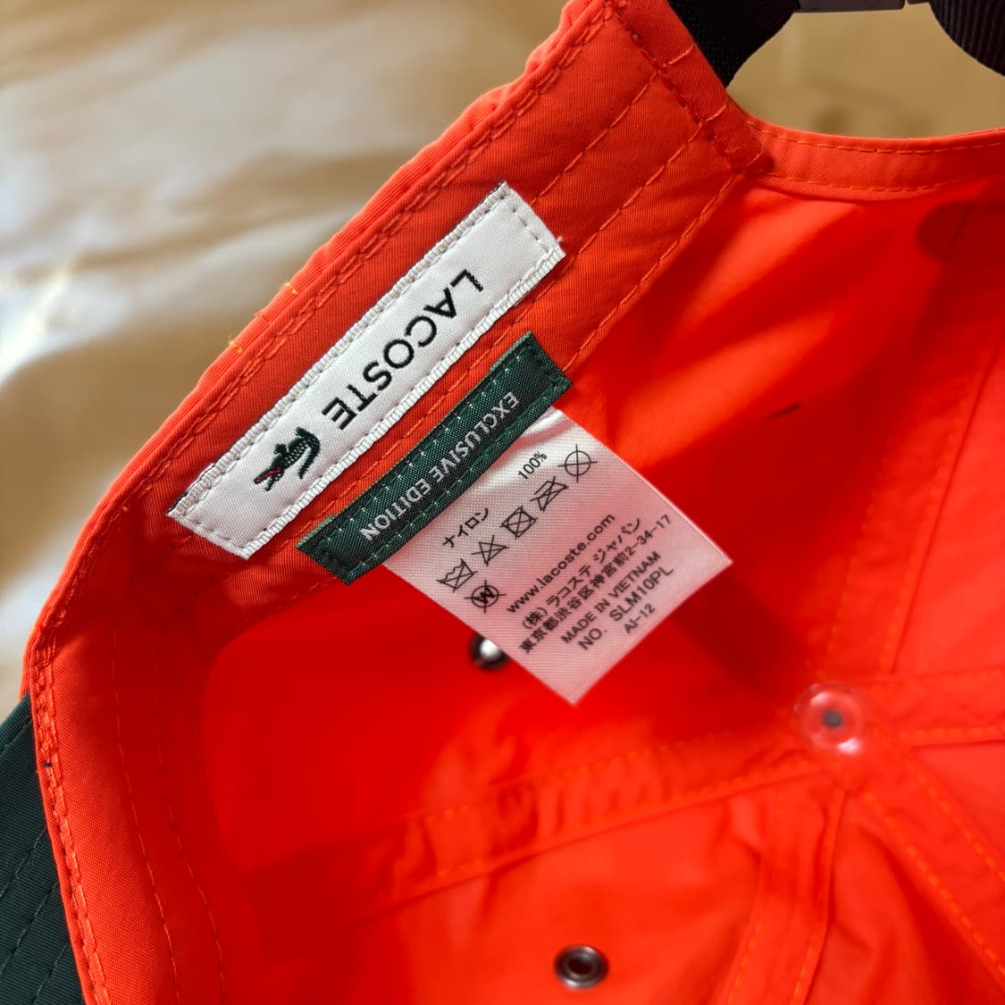 Beams Lacoste 빔스 빔즈 라코스테 6패널 볼캡 모자 요트 클럽 상품이미지7