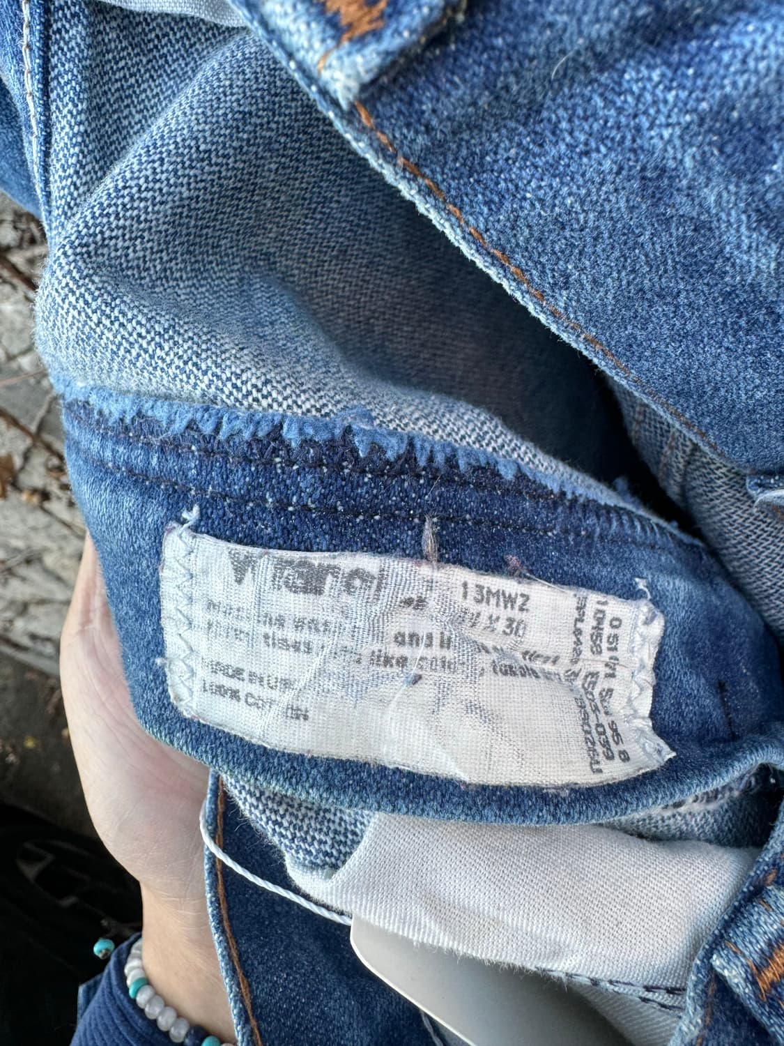 90s 랭글러 made in usa 13mwz 웨스턴 데님 팬츠 32 상품이미지7