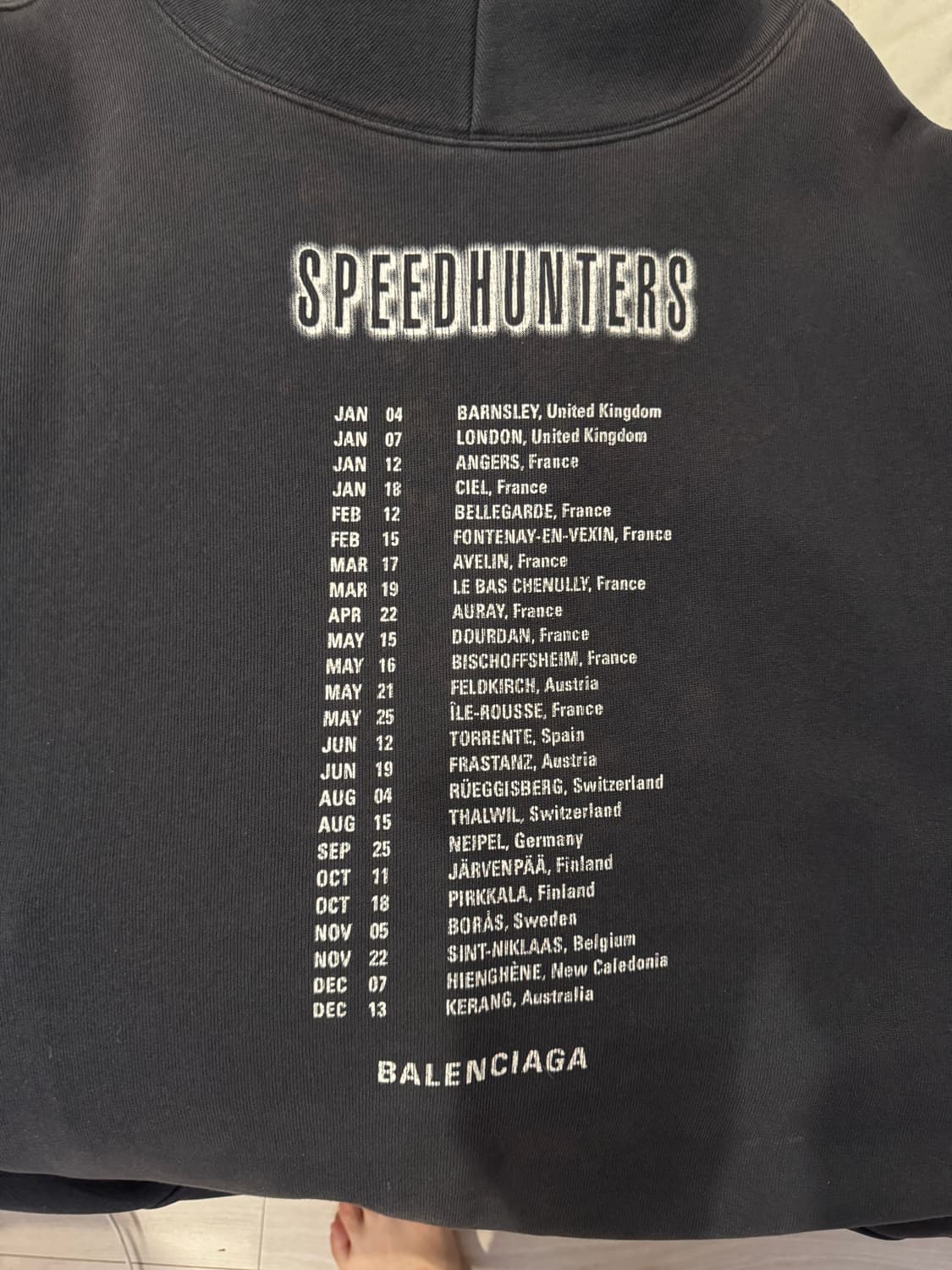 발렌시아가 스피드헌터 후드티 XS 상품이미지2