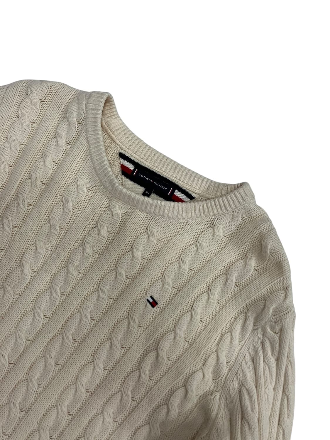 타미힐피거 아이보리 케이블 니트 M 상품이미지2