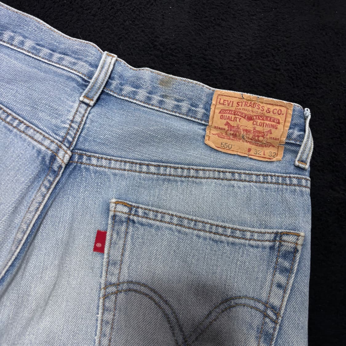 32 리바이스550 연청 릴렉스핏 데님팬츠 상품이미지3