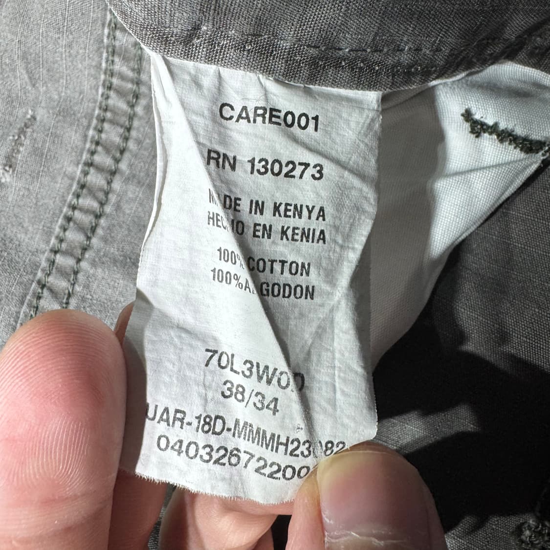 랭글러 워크 팬츠 차콜 ( 33/OLD-8251 ) 상품이미지3