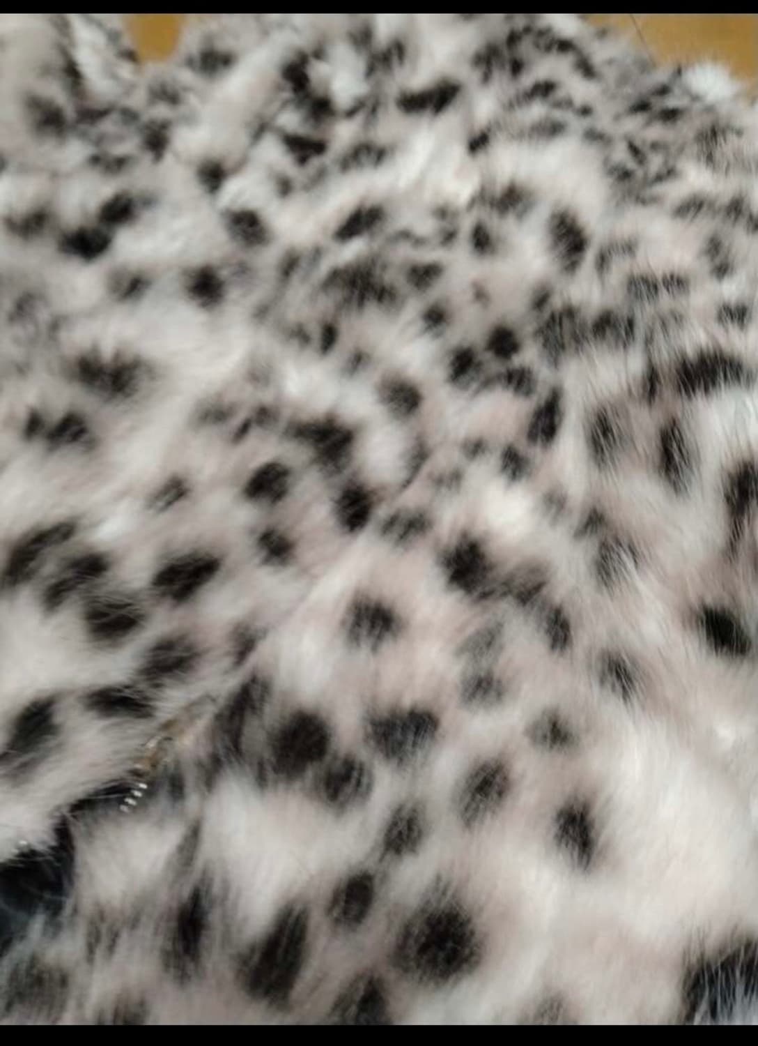 레오파드 퍼 후드 집업 상품이미지4