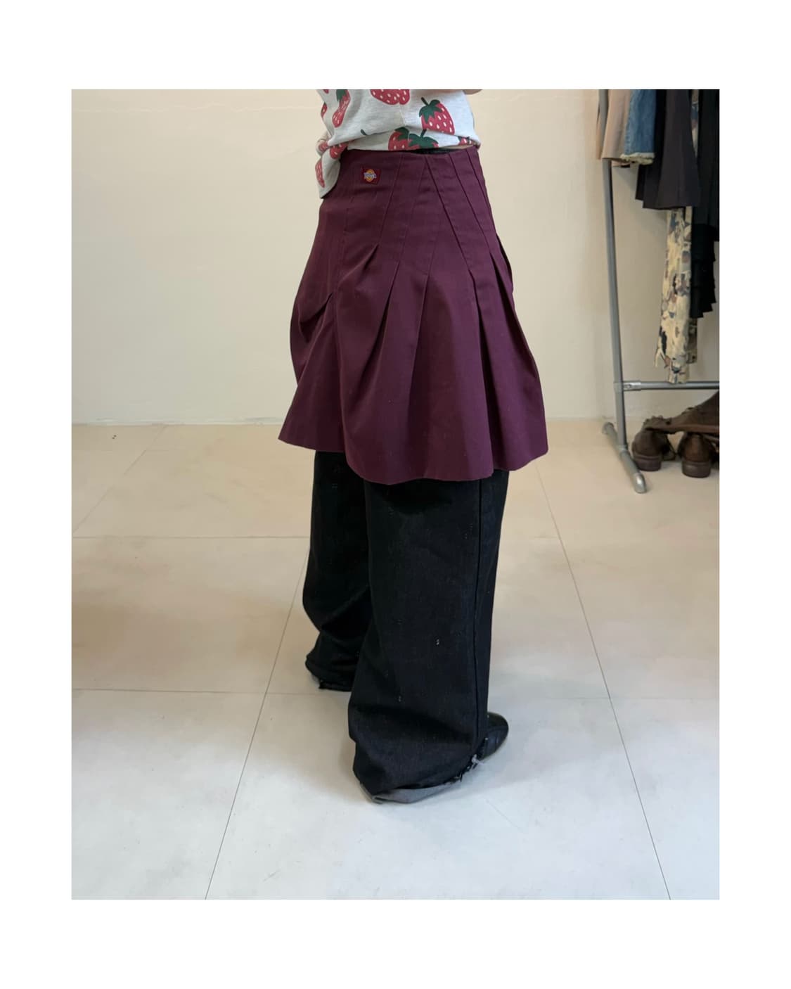 Dickies x zucca 미디 스커트 상품이미지1
