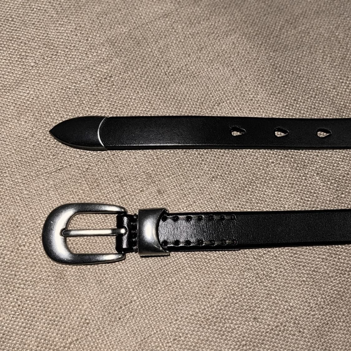 [재입고] 러스틱 슬림 소가죽벨트 상품이미지1