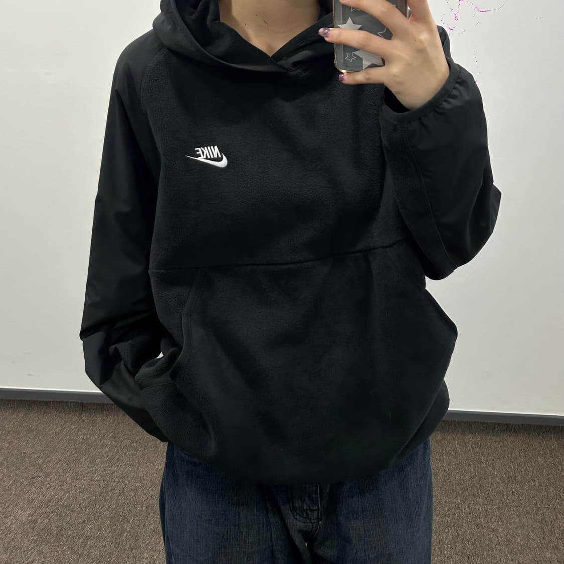 Nike 나이키 블랙 아노락 후드티 상품이미지1