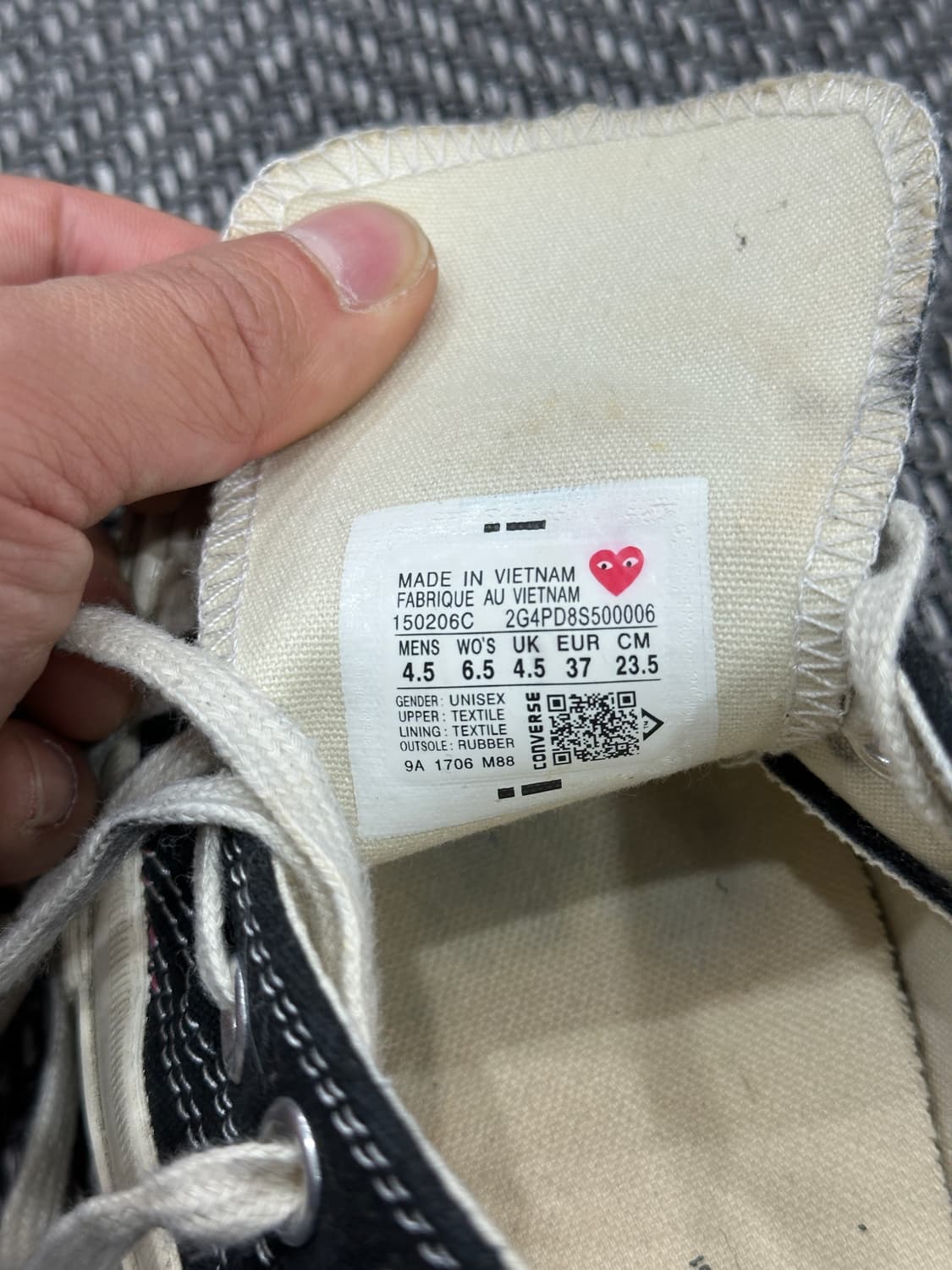 꼼데가르송 컨버스 척 테일러 스니커즈 상품이미지9