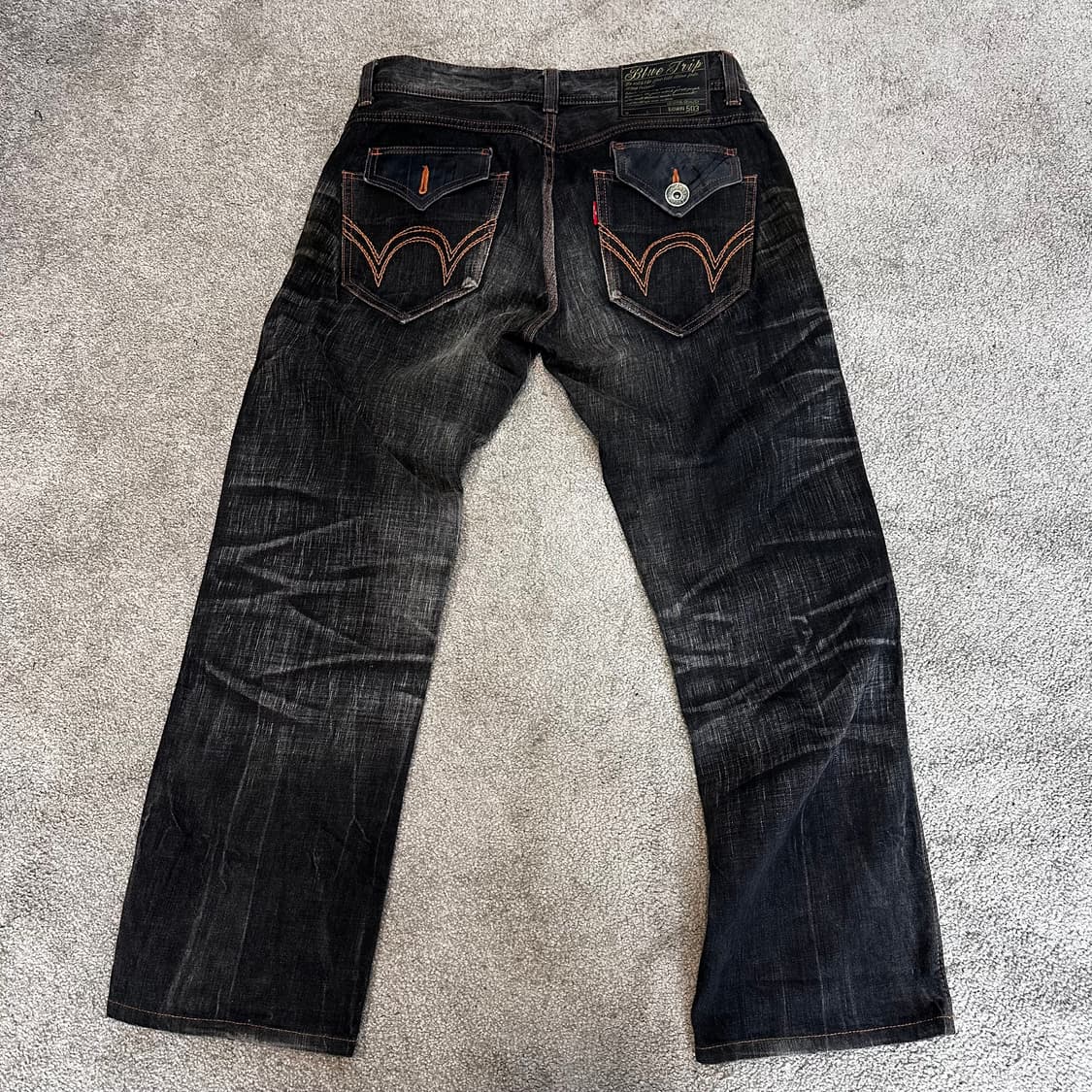 에드윈503 블루트립 흑청 웨스턴 팬츠32 상품이미지1