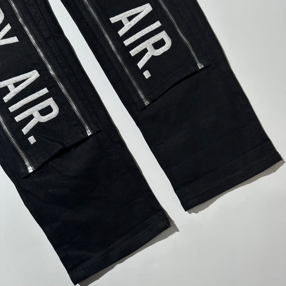 후드바이에어 HBA 시그니처 지퍼 배너 로고 데님 팬츠 상품이미지6