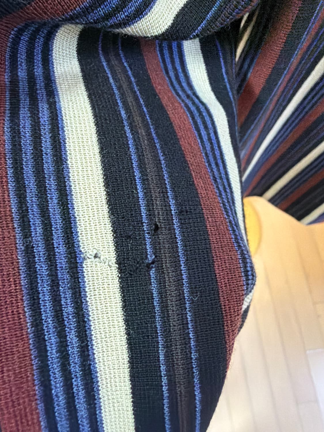 에르메스 스트라이프 울 가디건 40 상품이미지5