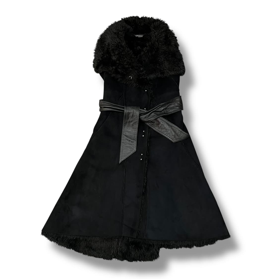  아르마니 익스체인지 퍼 슬리브리스 무스탕 코트 y14198 상품이미지2