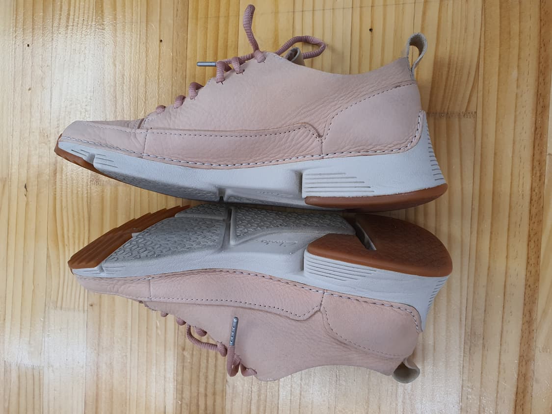 [235] 클락스 트라이제닉 플렉스 천연 소가죽 스니커즈 베이지핑크 상품이미지6