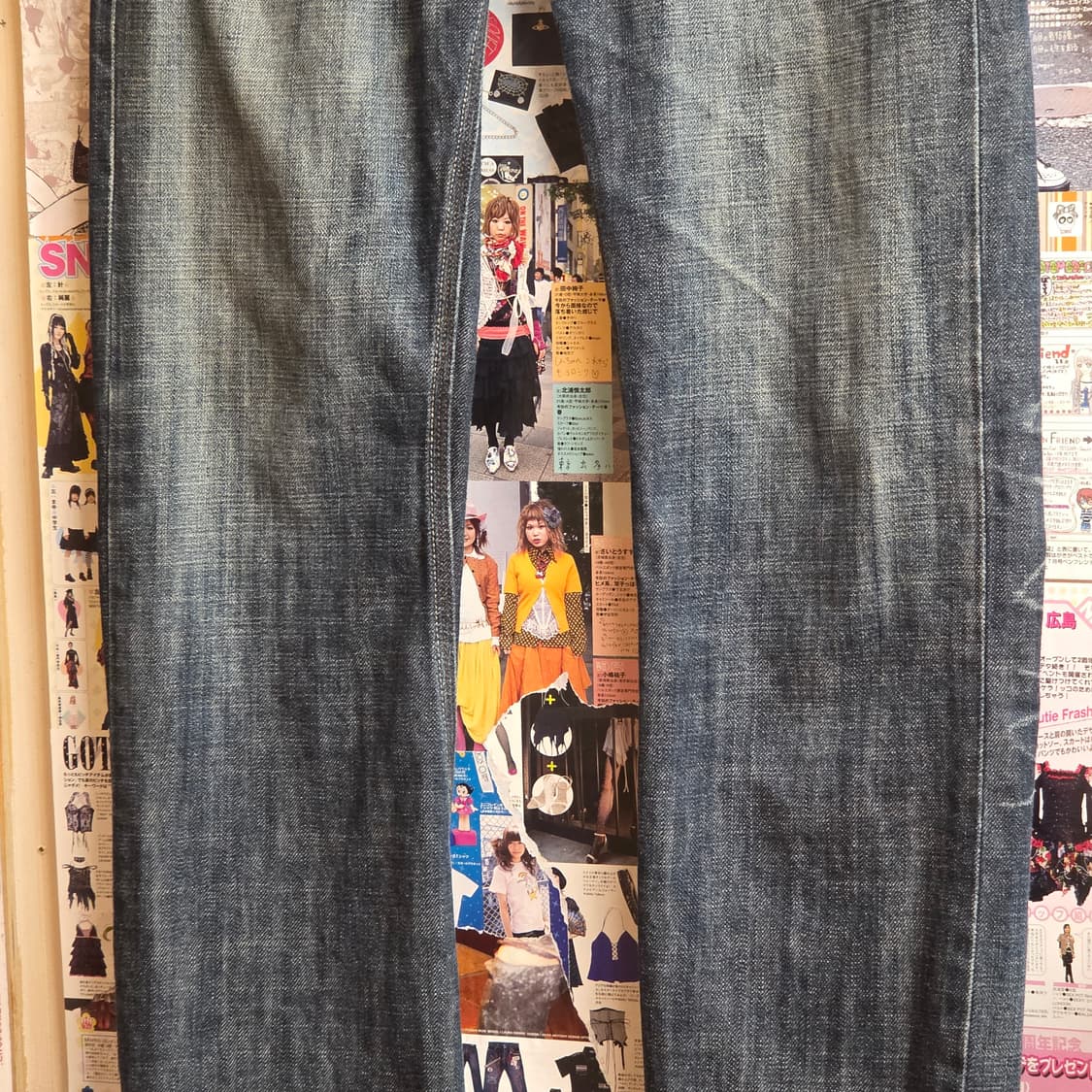 리바이스 포켓 포인트 워싱 데님 팬츠 상품이미지7