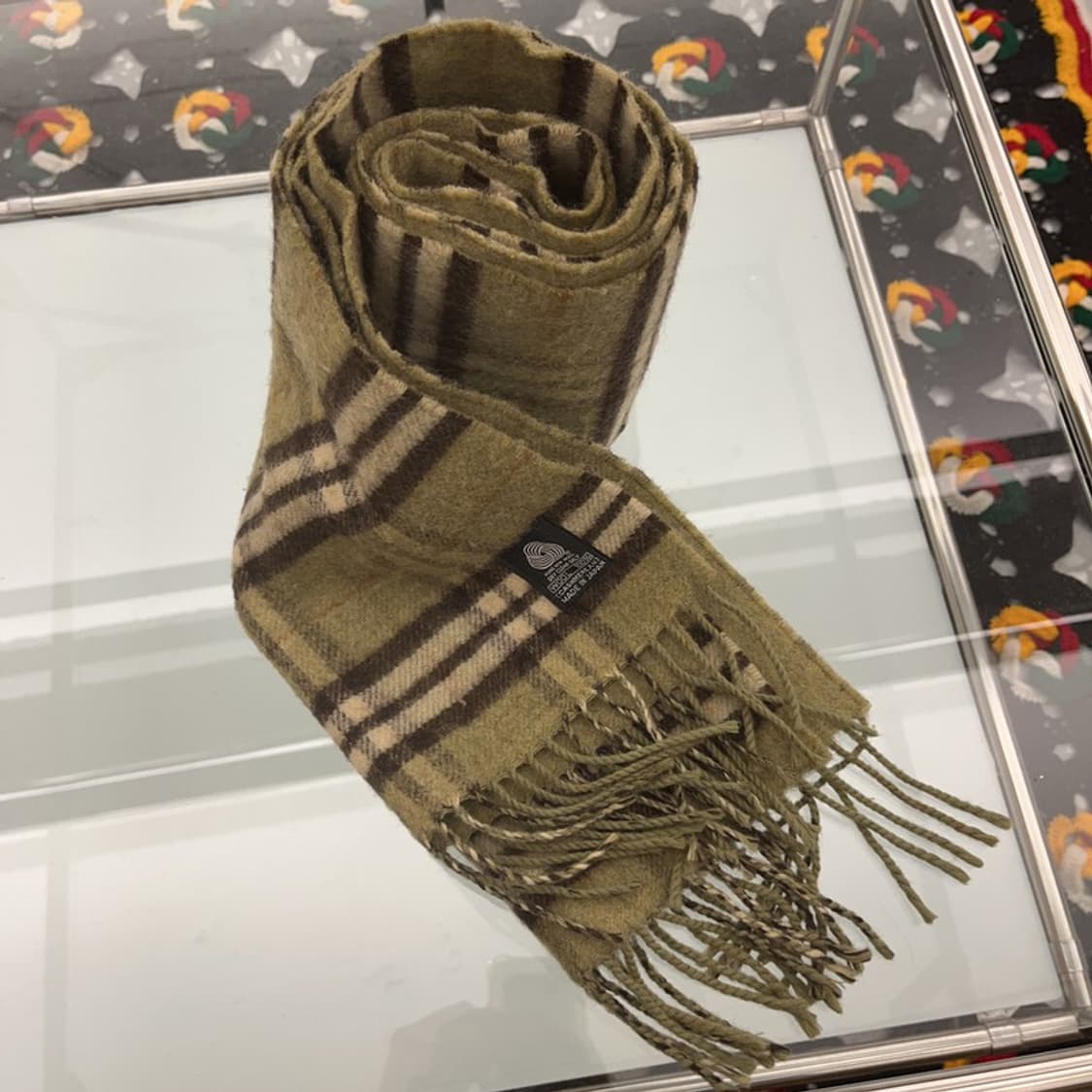 발망 빈티지 모던 캐주얼 울 체크 목도리 C07474 상품이미지3