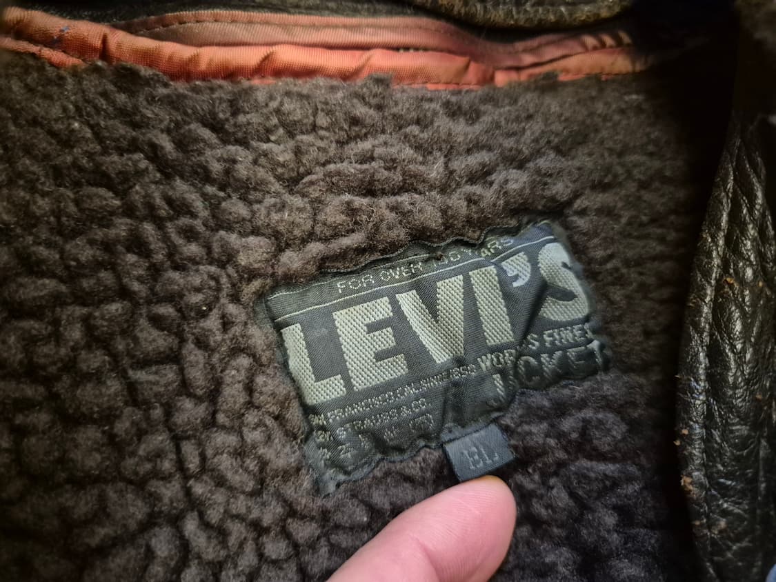 80s LEVI'S TYPE G-1 양가죽 봄버 상품이미지8