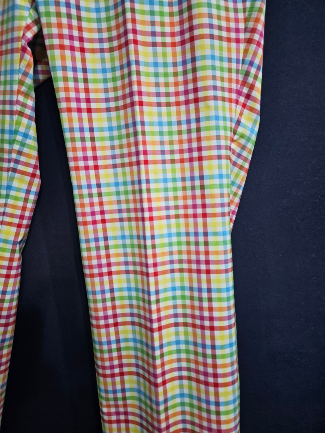 먼싱웨어 스트라이프 체크 남성 슬림핏 허리 32 골프바지  상품이미지5