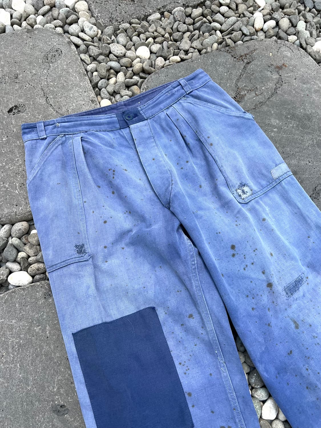 HARD FADED WASHING 패치워크 빈티지프렌치워크팬츠 상품이미지5