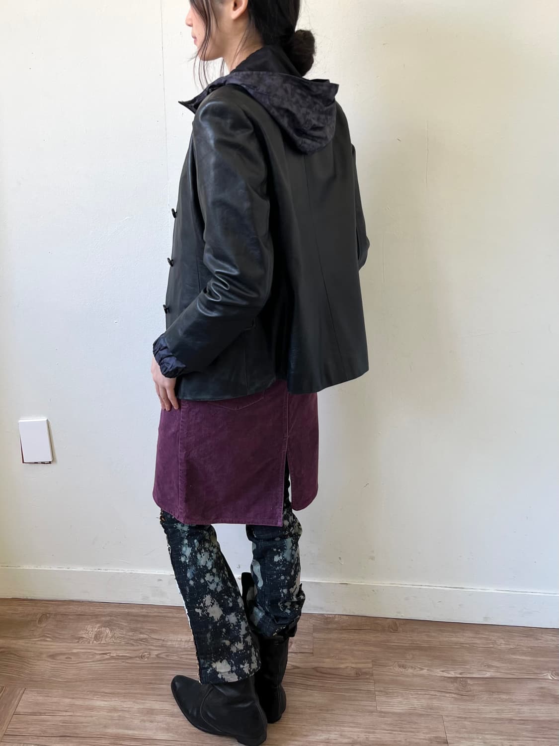 BALMAIN 블랙 램스킨 자켓 상품이미지6