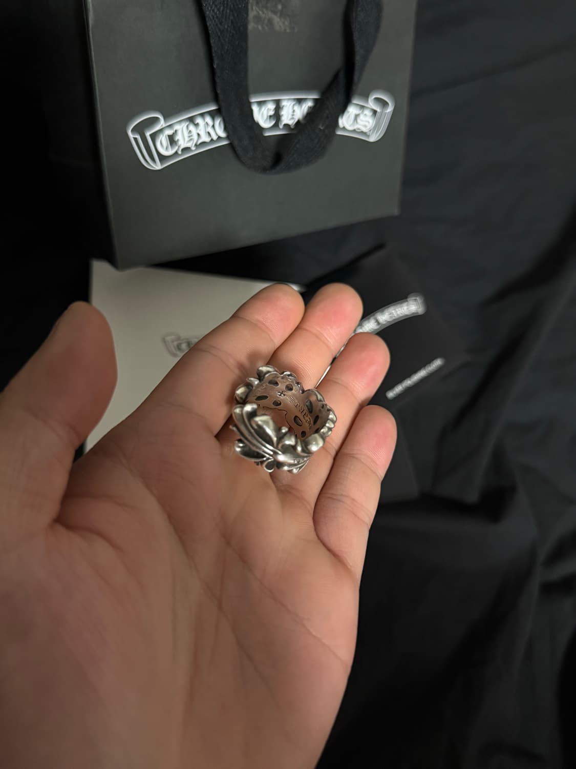 [20호] 크롬하츠 더블플로랄 링 파베다이아 상품이미지5