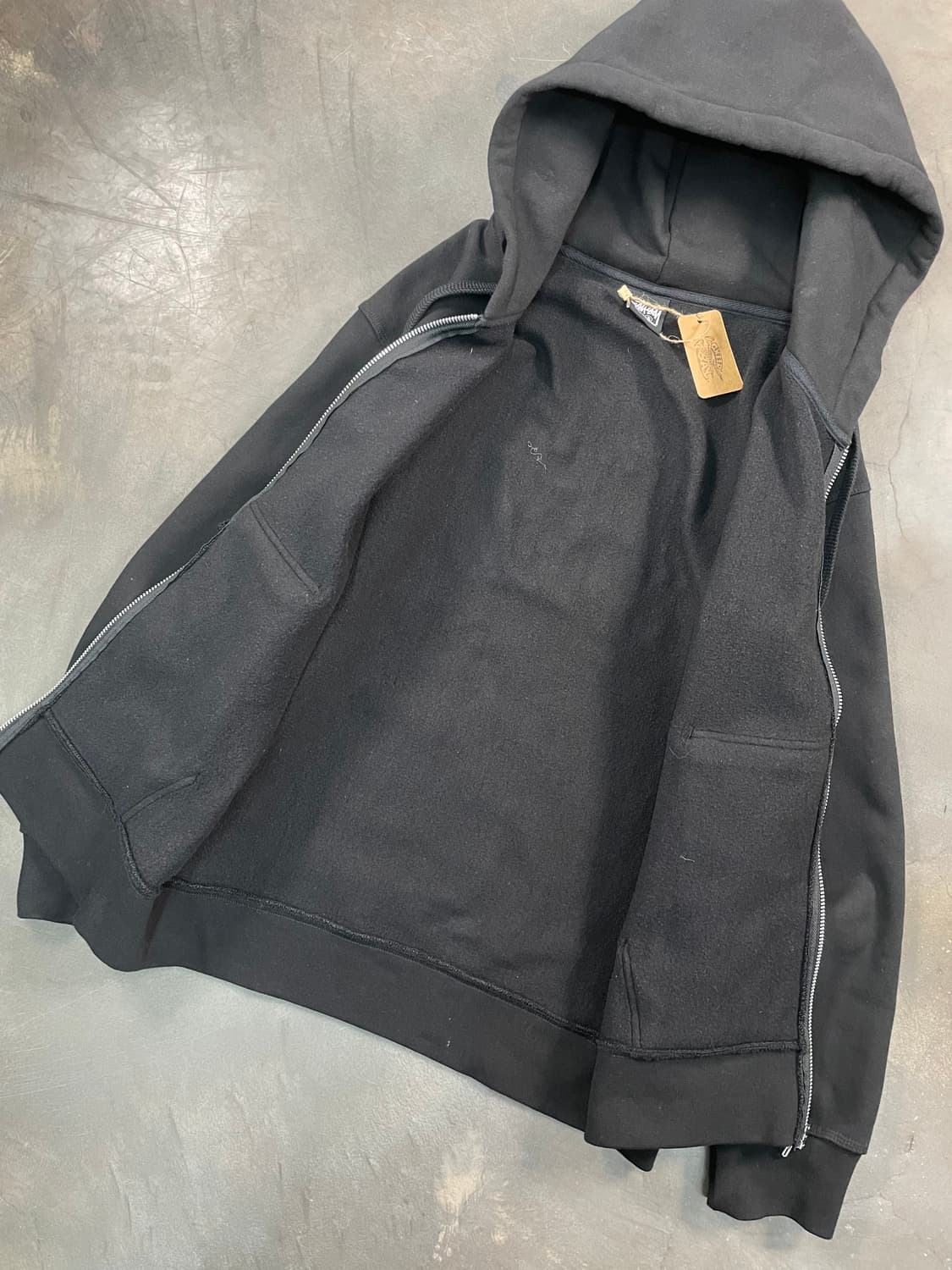 스투시 스탁로고 스웻 후드집업 상품이미지5