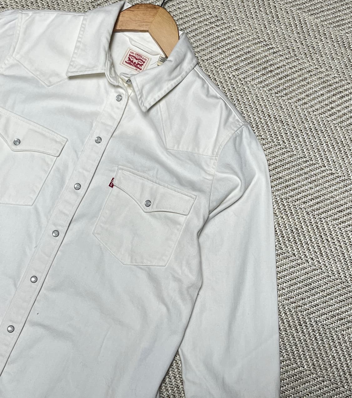 공용 리바이스 아이보리 웨스턴 셔츠 남방 M 상품이미지9