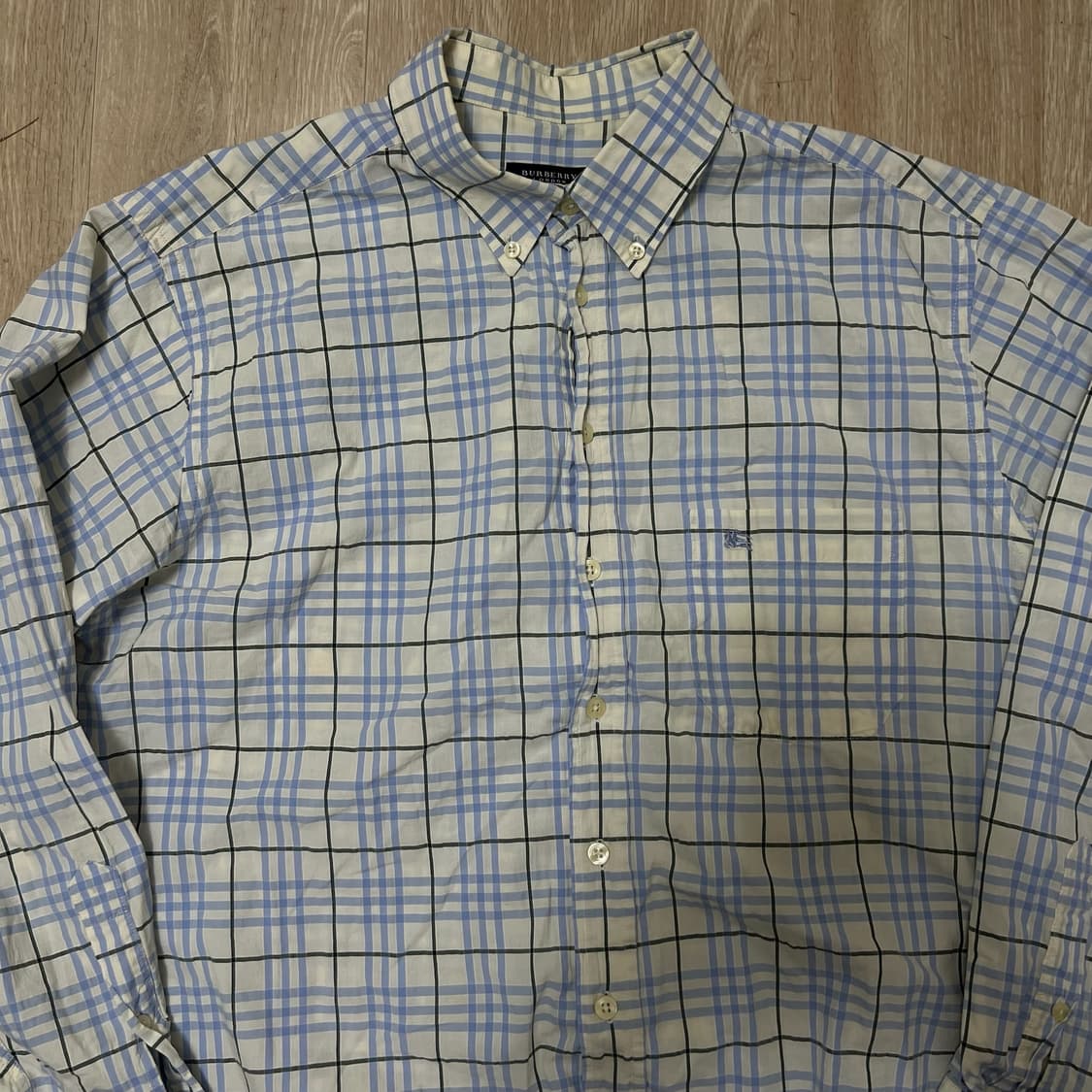 버버리 런던 기마로고 체크셔츠 L/100  상품이미지2