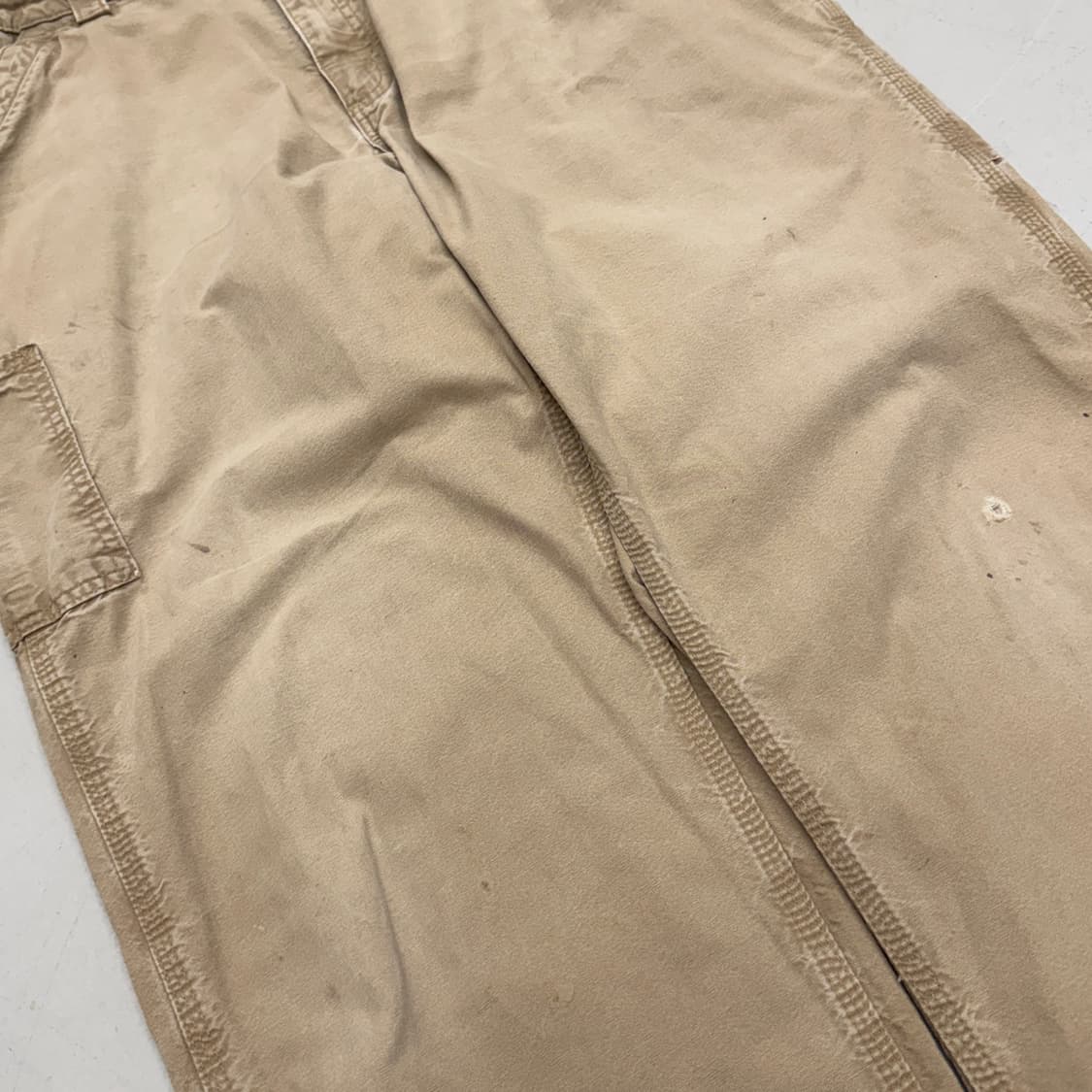 칼하트 OG 가죽패치 카펜터 페이딩 와이드 워크팬츠 상품이미지5