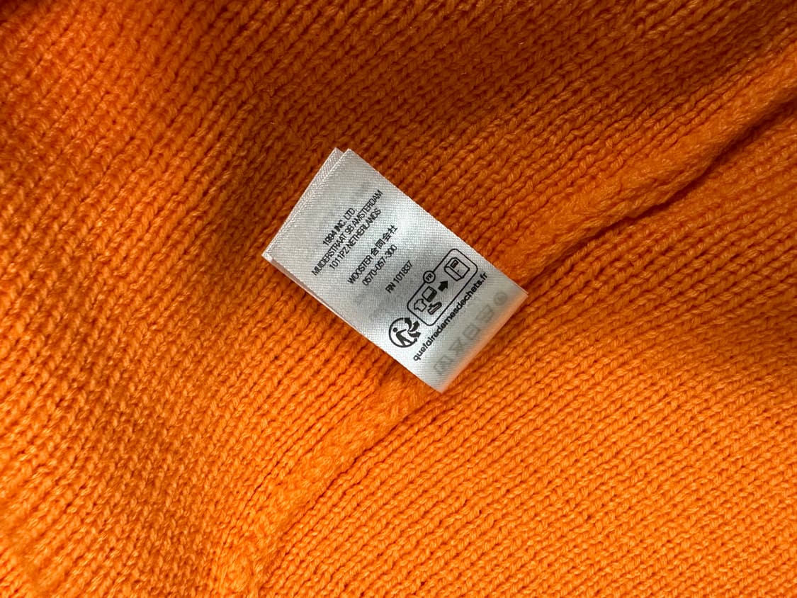 슈프림 23ss 스트라이프 집업 가디건 오렌지 라지 상품이미지7