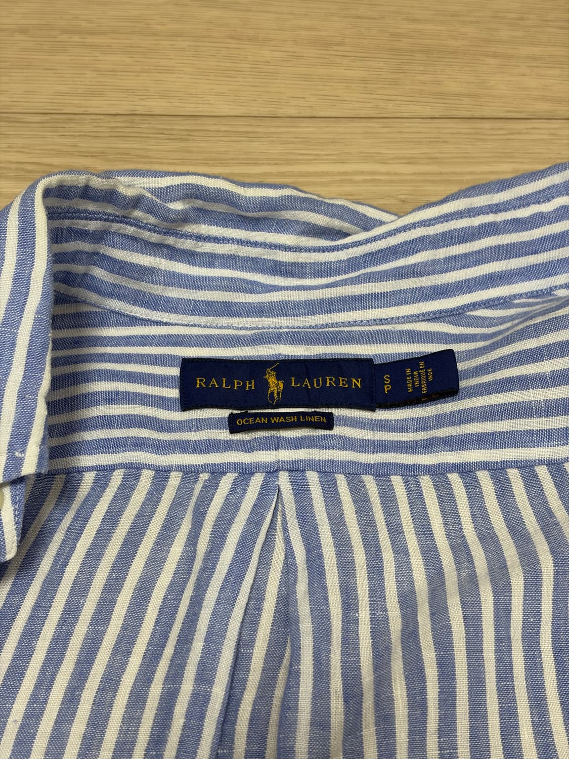 폴로 랄프로렌 린넨 스트라이프 오션 워시 셔츠 상품이미지2