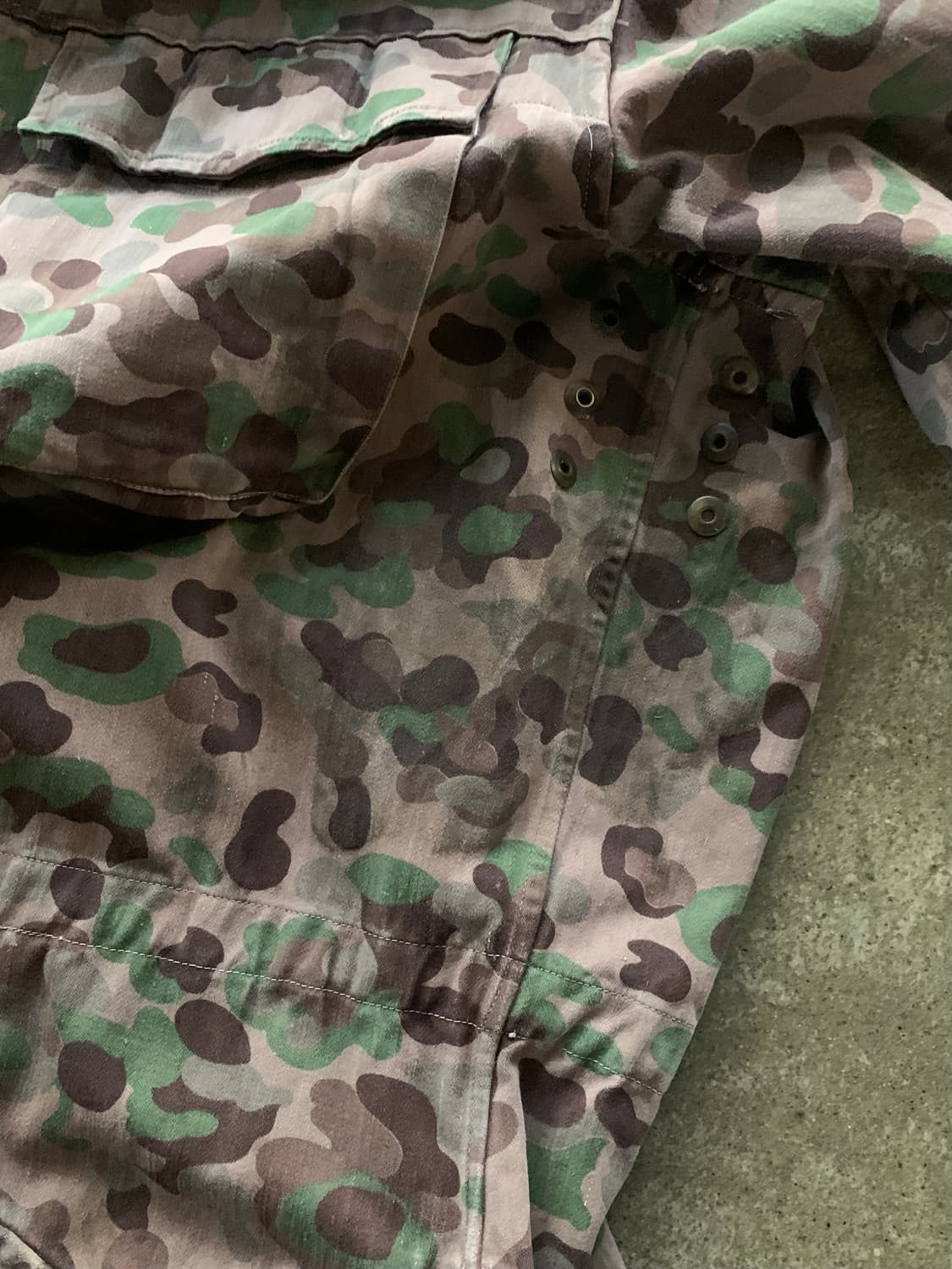 60s 오스트리아 군 KAZ57 피 도트 카모 피시테일 파카 후기형 상품이미지9