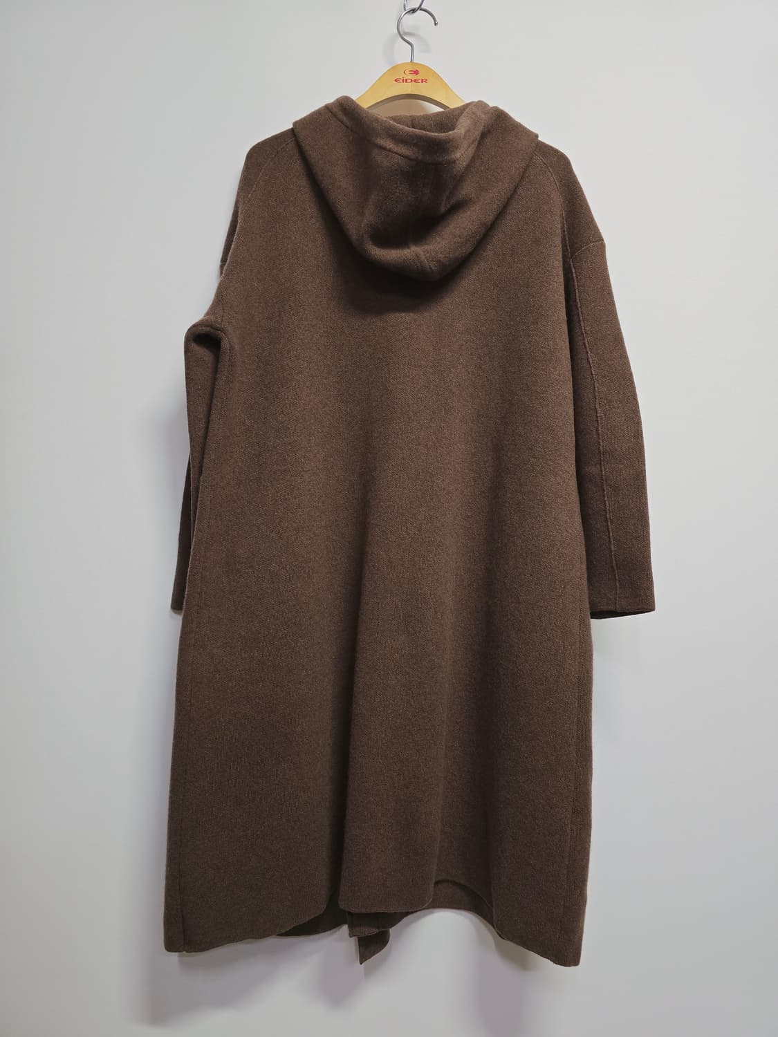 SJSJ 브라운 롱 후드 가디건 모캐시미어 혼방 상품이미지4