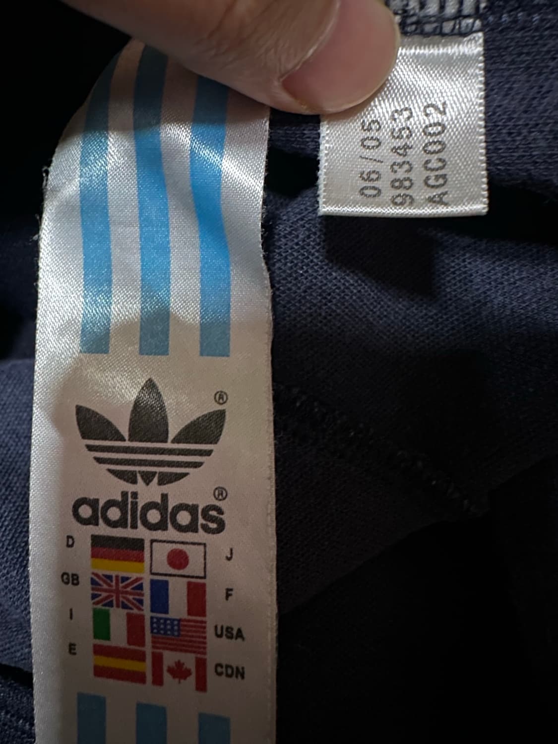 아디다스져지 아디다스 유로파 네이비 하늘 트랙탑 불꽃져지 파이어버드 희귀 상품이미지5