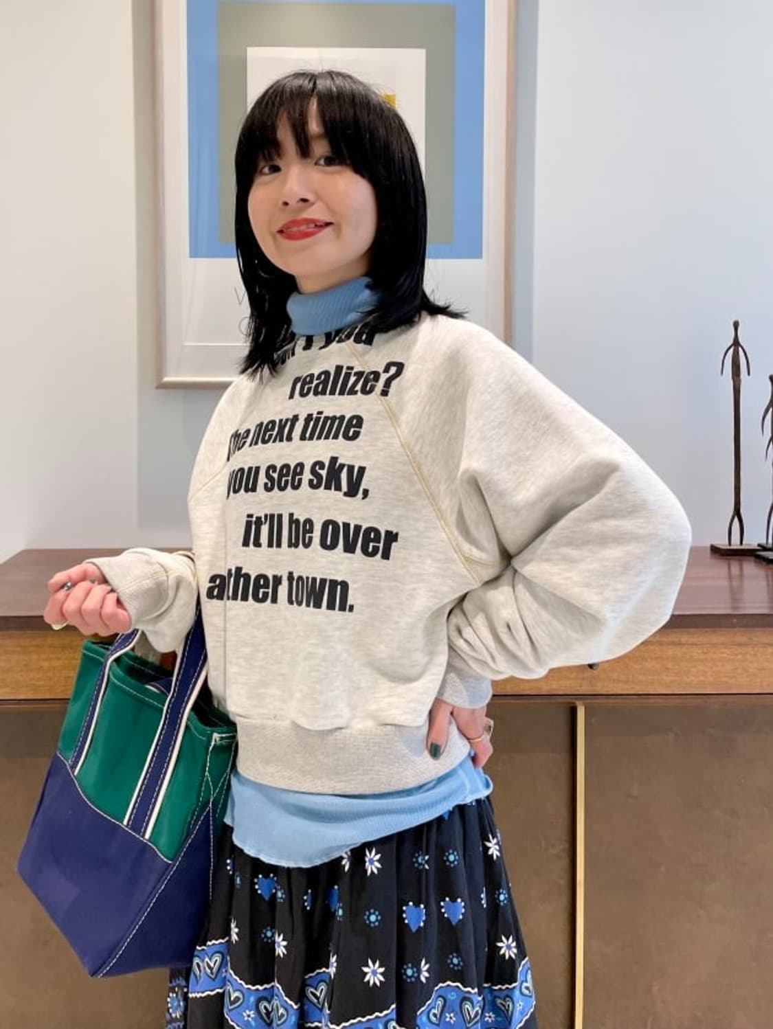 빔즈보이 BEAMS BOY Message Crewneck 상품이미지6