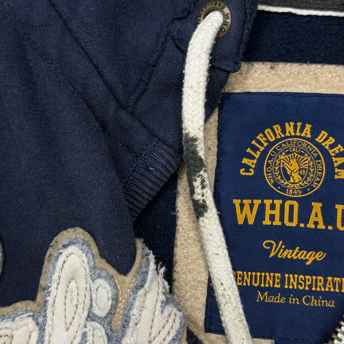 [M] 후아유 네이비 후드집업 상품이미지6