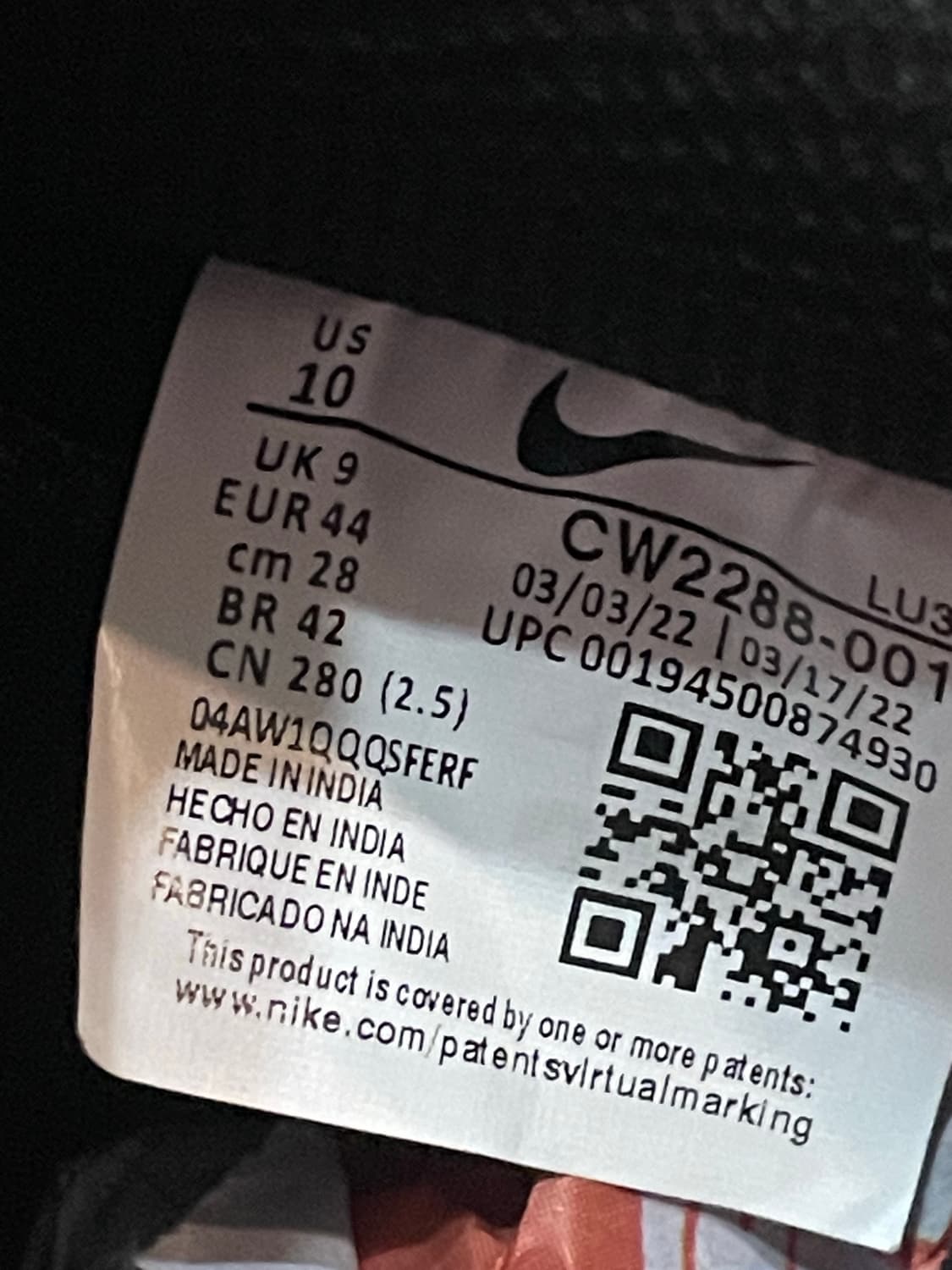 나이키 에어포스1 블랙 280 상품이미지9