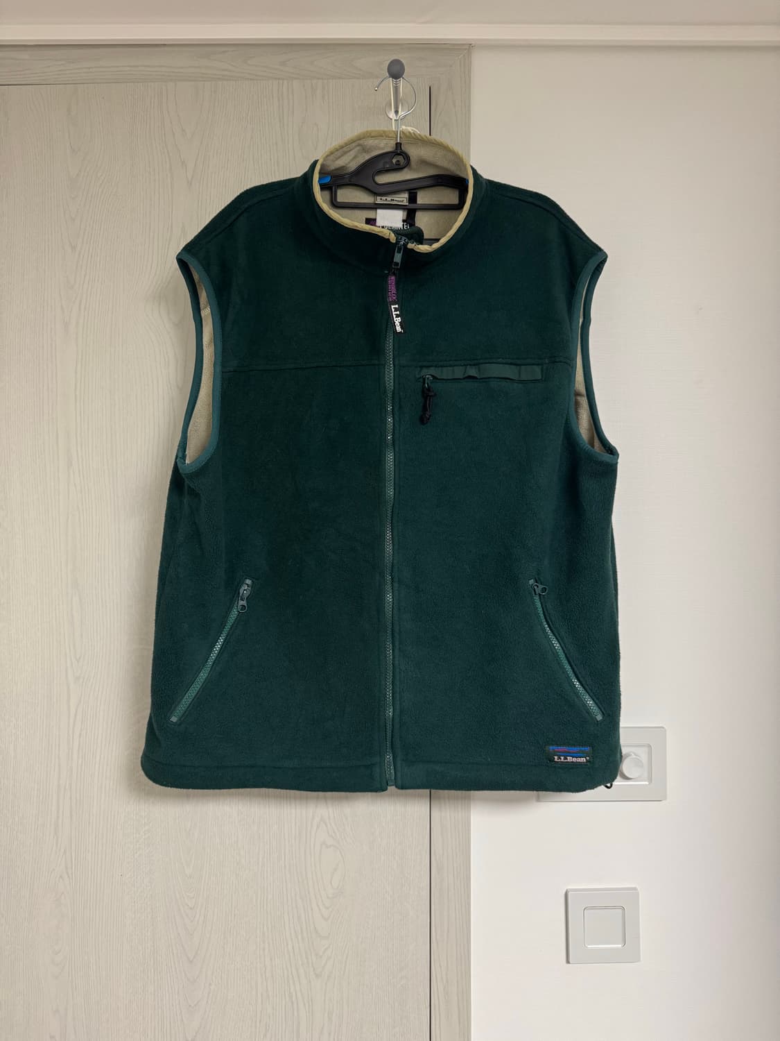 L.L.Bean 빈티지 플리스 베스트 그린 상품이미지1